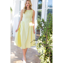 THML Sunshine Stroll Gathered Waist Midi Dress