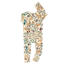 Maren Floral RUFFLE ZIP Bamboo Sleepies Little Baby Outfit