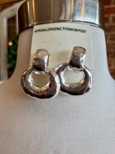 Hammered Door Knocker Earrings