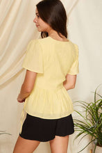 Sunbeam Tie Front Babydoll Top