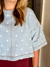 Polka Dot Dreams Oversized Crop Top