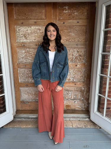 Hadley Balloon Sleeve Denim Jacket