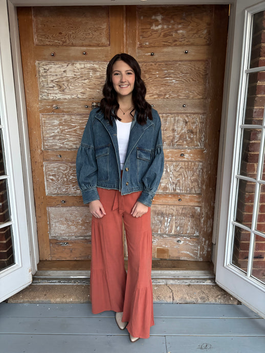 Hadley Balloon Sleeve Denim Jacket