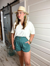 Perfectly Patched Shortsleeve Knit Top