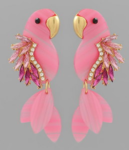 Bird Jewel Dangle Earrings