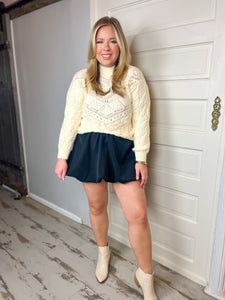 Lacey Little Thing Cream Knit Sweater