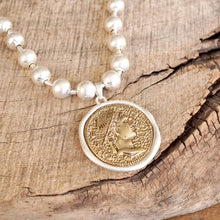 Coin Chunky Ball Chain Statement Necklace