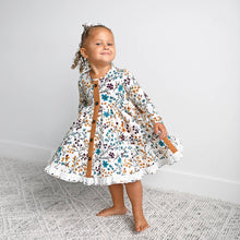 Maren Floral BUTTON DRESS Kids Fall Outfit
