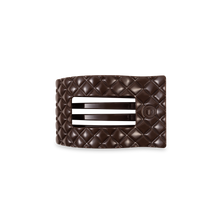 Flat Rectangle Hair Clip | Small | Truly Taupe Quilted