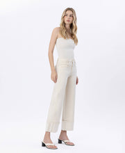 Fall's Canvas Super High Rise Cuffed Wide Leg Jeans