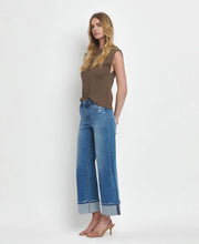 Julie High Rise Cuffed wide leg Jeans