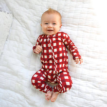 Emery Plaid ZIP Bamboo Baby Sleepy