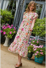 THML Belle Flower Print Maxi Dress