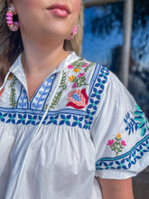 THML Gardenia Embroidered Top