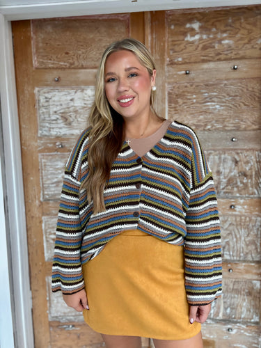 Harvest Stripes Cardigan