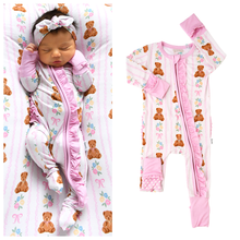 Gillian RUFFLE ZIP Bamboo Baby Sleeper