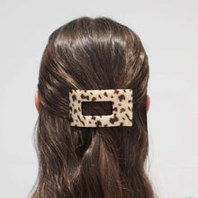 Flat Rectangle Hair Clip | Small | Blonde Tortoise
