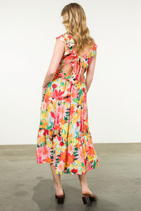 Brunch In Maui Floral Maxi Dress THML