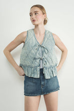 Indigo Meadow Tie Vest