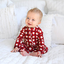 Emery Plaid ZIP Bamboo Baby Sleepy