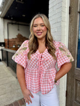 Sweet Magnolia Gingham Blouse