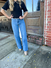 Meadow Straight Wide Leg Denim Pants