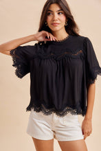 Delicate Details Lace Trim Top