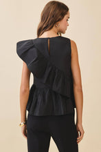 Cascading Ruffles Peplum Top
