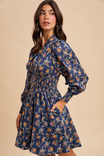Maggie Zippered Floral Mini Dress