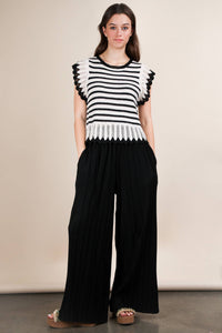 Tori Wide Leg Pleated Pants