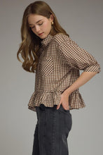 Honeyed Gingham Top
