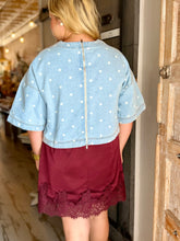 Polka Dot Dreams Oversized Crop Top