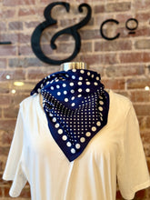 Navy Dot Scarf