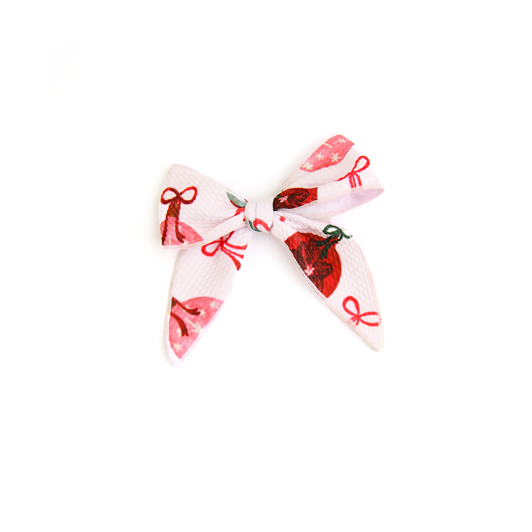 Kit Ornaments CLIP BOW Christmas Baby Toddler Hair Accessory