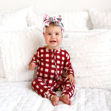 Emery Plaid ZIP Bamboo Baby Sleepy
