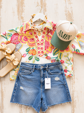 Botanical Breeze Split Neck Top