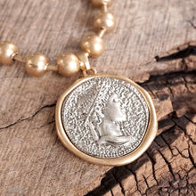 Coin Chunky Ball Chain Statement Necklace