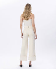 Fall's Canvas Super High Rise Cuffed Wide Leg Jeans