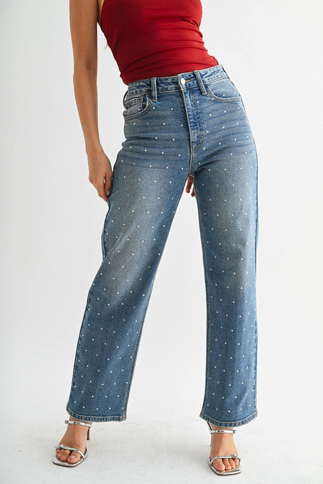 Showstopper Rhinestone Vintage Jeans