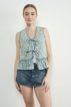 Indigo Meadow Tie Vest