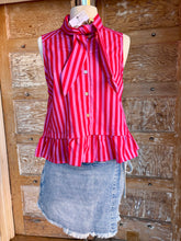 Candy Stripe Peplum Top
