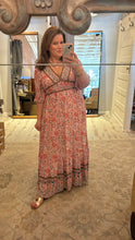 Boho Breeze Border Print Maxi Dress