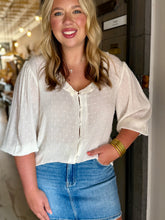 Magnolia Mist Swiss Dot Blouse