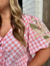 Sweet Magnolia Gingham Blouse
