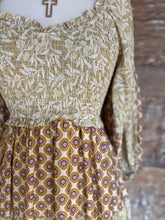 Neutral Nights Smocked Dress