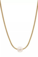18K STAINLESS STEEL TARNISH FREE PEARL NECKLACE