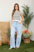 The Monroe striped Bow Sweater