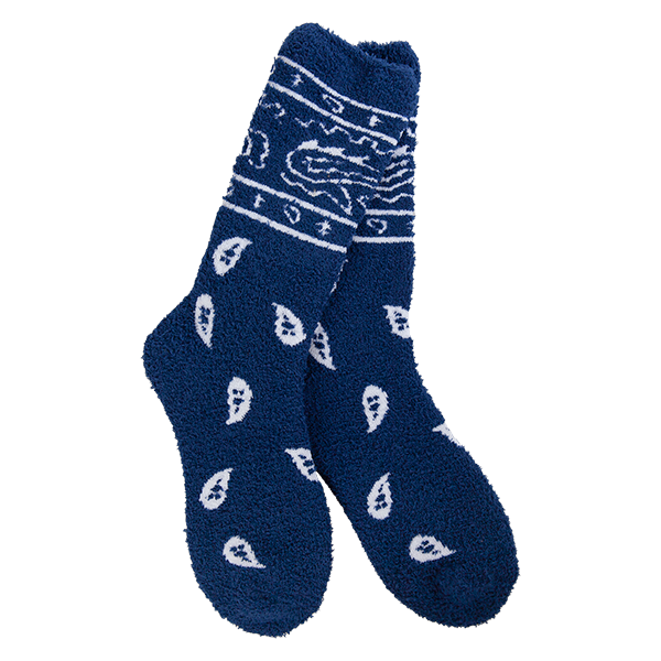 Cozy Crew Bandana Navy Socks