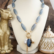 Sculpted Harmony – Bold Beaded Cluster Pendant Necklace