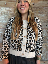 Kate Cheetah Knit Sweater Cardigan